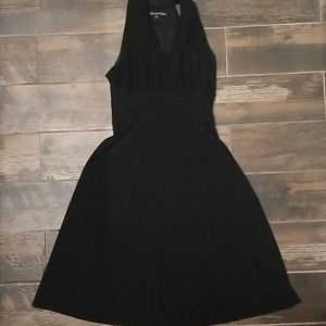 Black A line halter dress